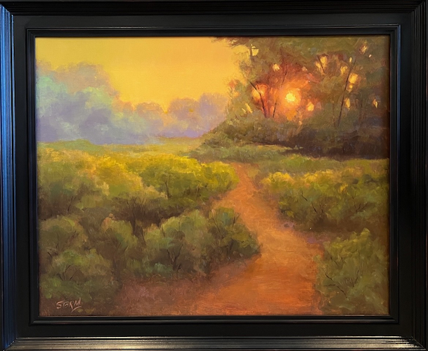 Sunlit Path 24x35 $3200 at Hunter Wolff Gallery